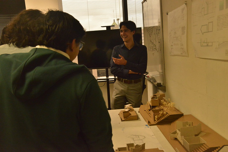 Students at the open house.