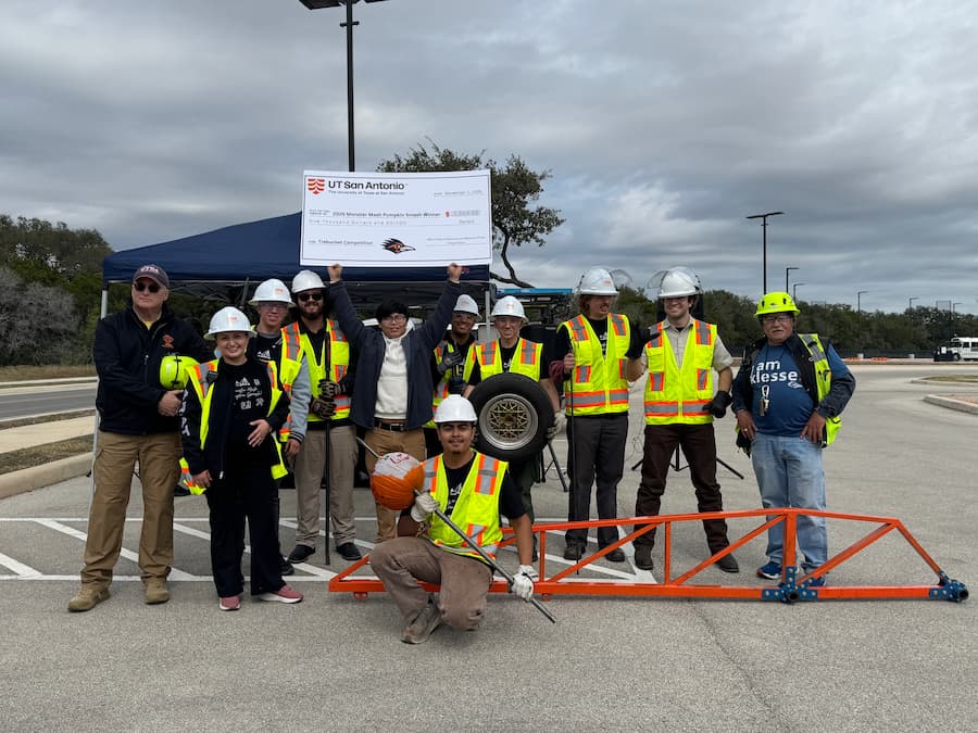 The Society of Automative Engineers with their winnings.