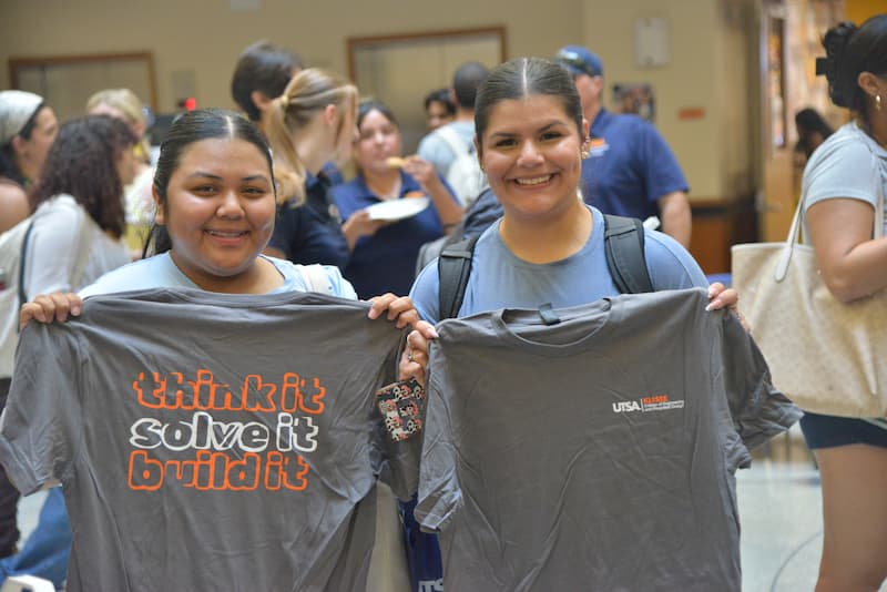 Students participating in the event