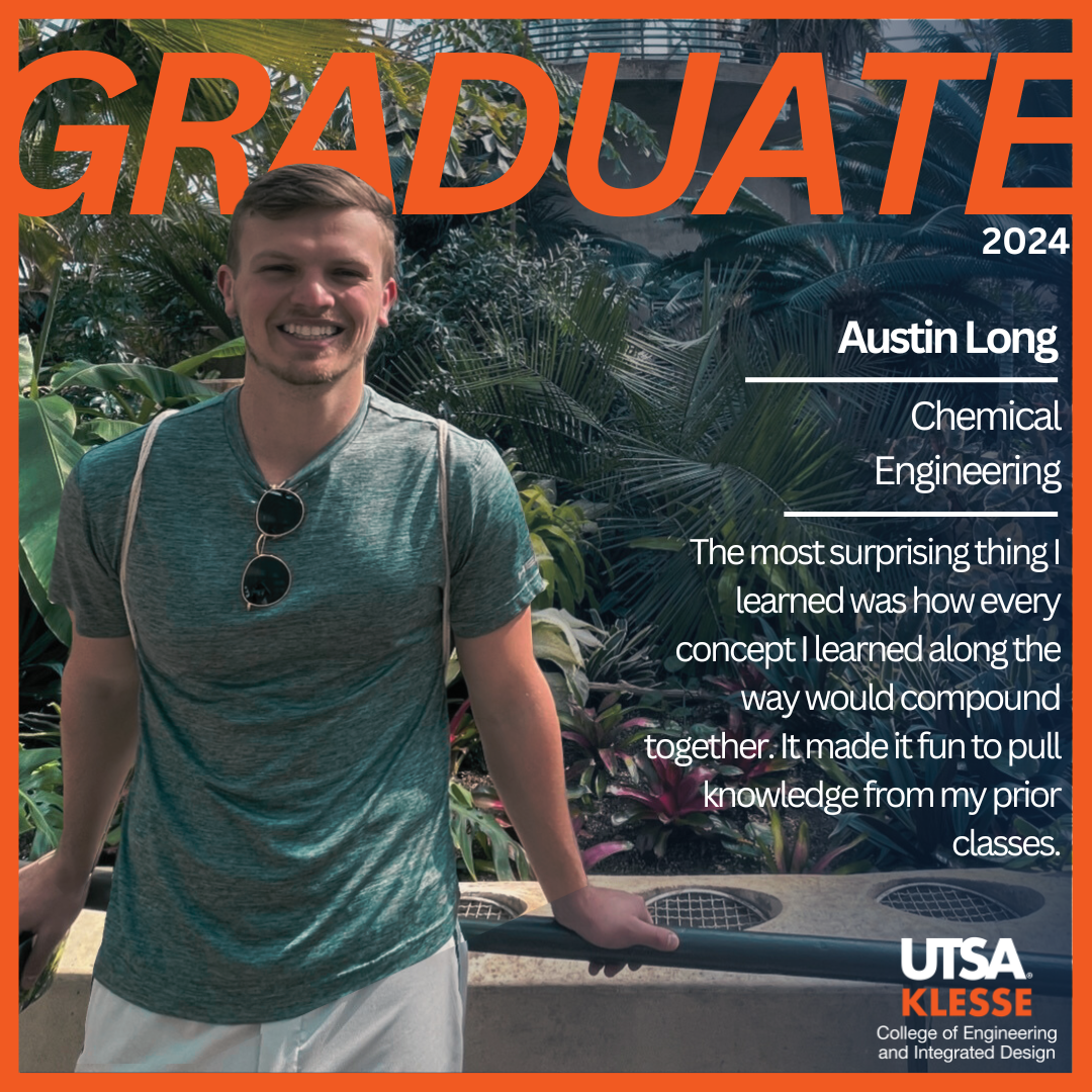 Austin Long, UTSA Chemical Engineering 2024