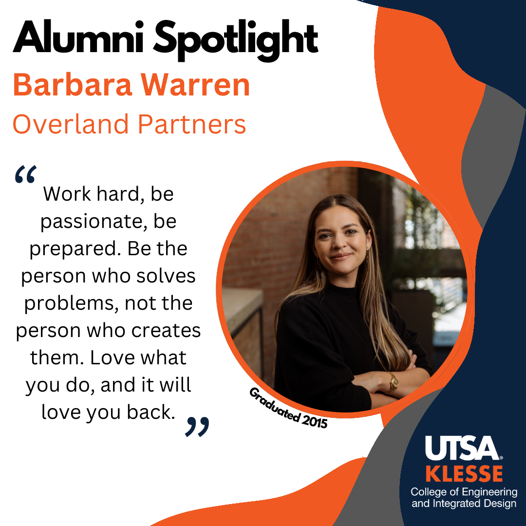 Barbara Warren Alumni Spotlight Graphic