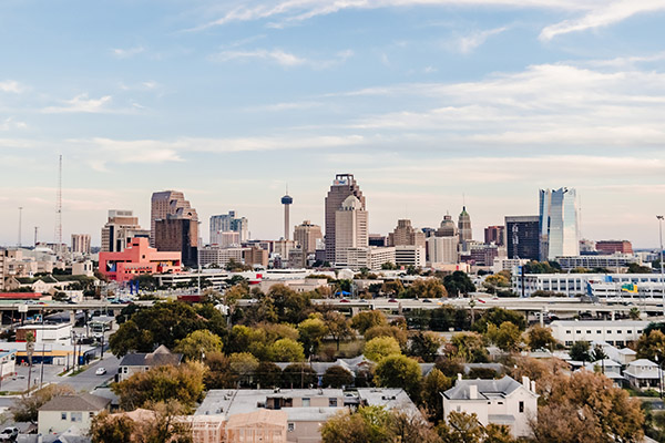 San Antonio urban skyline
