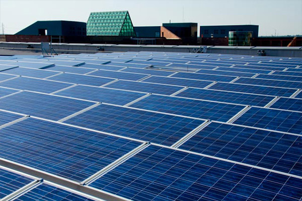 Solar panel installation at UTSA campus