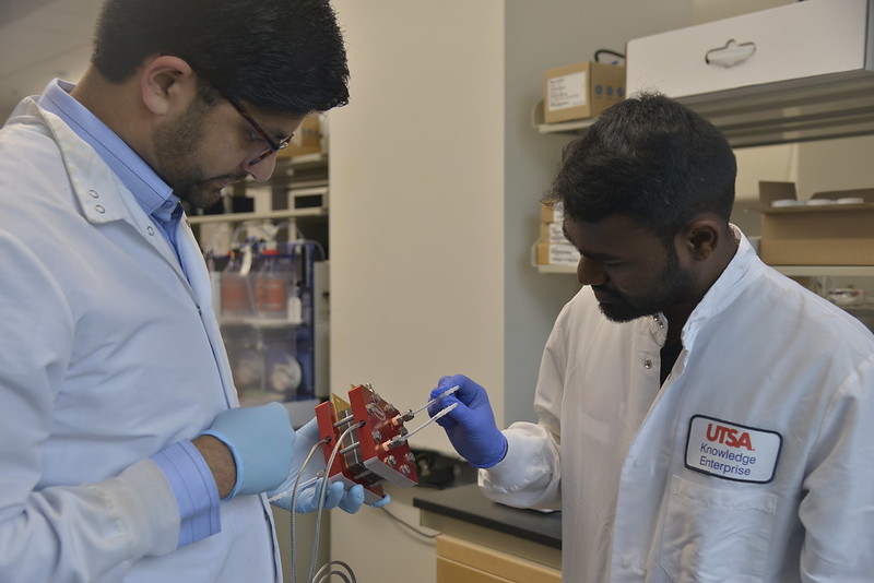 Vijay Vaiyadurai, PhD Fellow works alongside Sankarasubramanian for this project