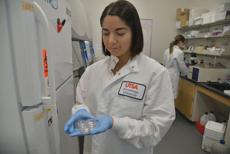 Assistant working in the Lab