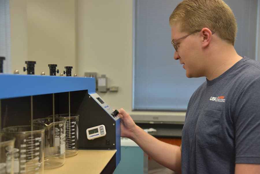 Student Researcher in the Lab