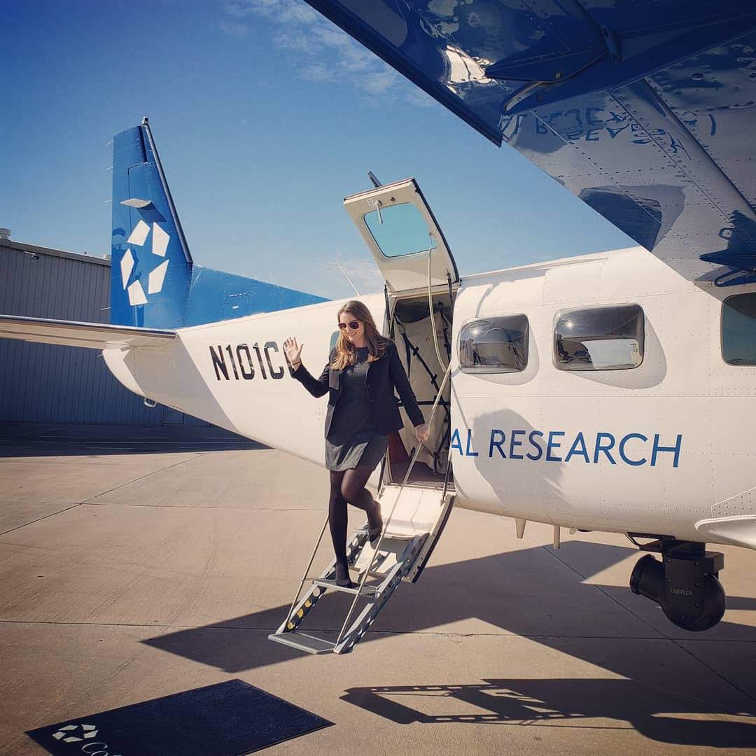 Sarah after completing an aerial overview of the San Antonio market