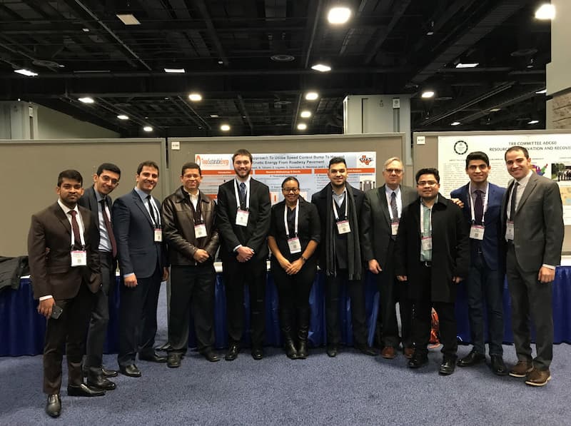 Dr. Dessouky with graduate Students and faculty at TRB conference