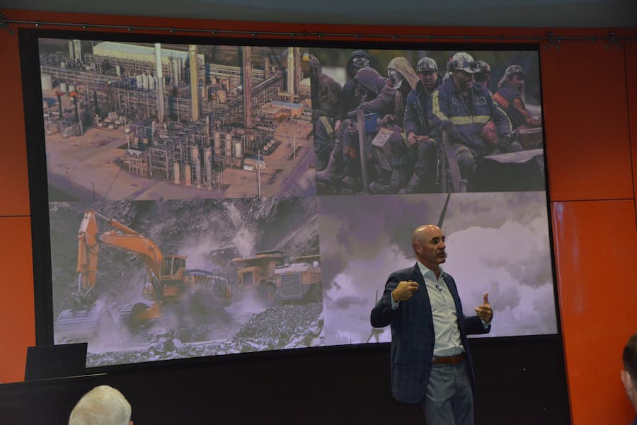 Mike Howard giving a presentation.