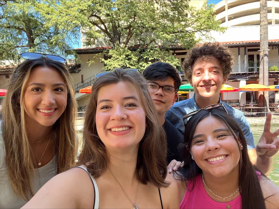 Mariana and Randee with some of their Summer Bridge Program friends.