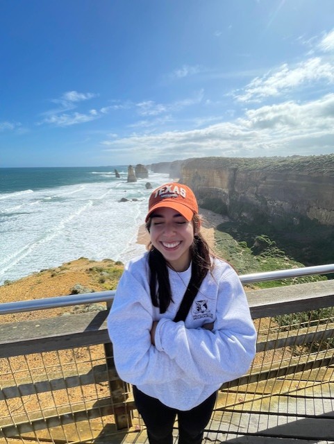 Camila during her study abroad trip in Melbourne.