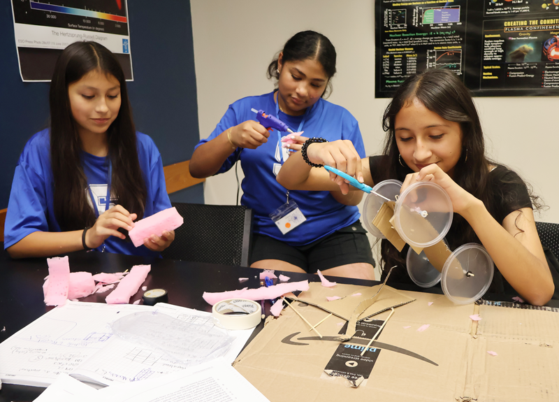 PREP students working at a summer camp