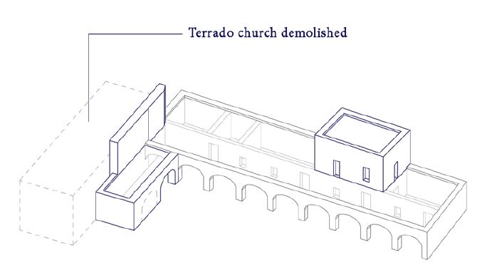 Drawing of Mission San Jose